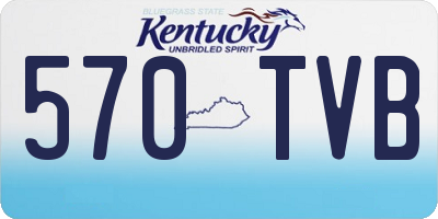 KY license plate 570TVB