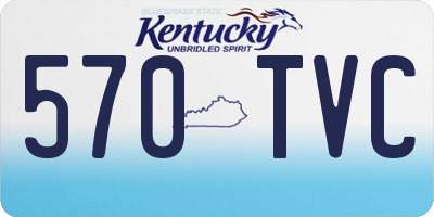 KY license plate 570TVC