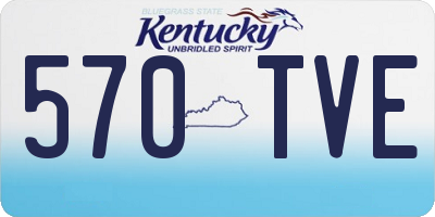 KY license plate 570TVE