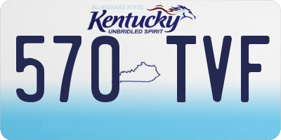 KY license plate 570TVF