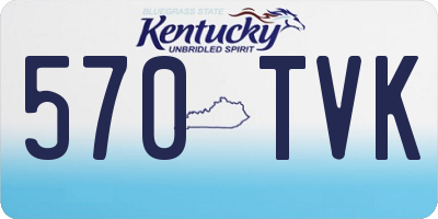KY license plate 570TVK