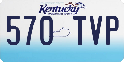 KY license plate 570TVP