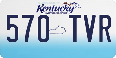 KY license plate 570TVR