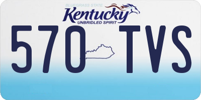 KY license plate 570TVS