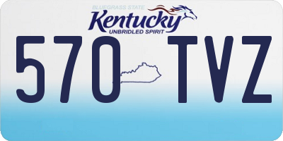 KY license plate 570TVZ