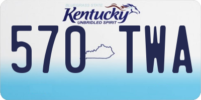 KY license plate 570TWA