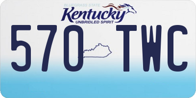 KY license plate 570TWC