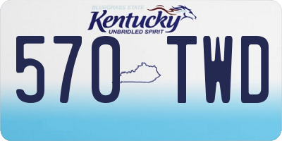 KY license plate 570TWD