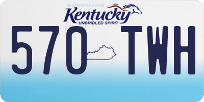 KY license plate 570TWH