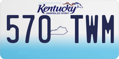 KY license plate 570TWM