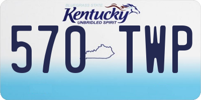 KY license plate 570TWP