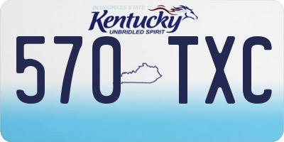KY license plate 570TXC