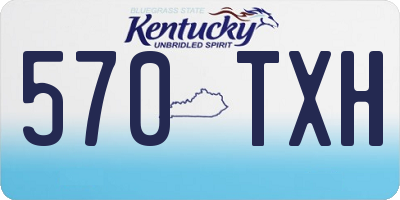 KY license plate 570TXH
