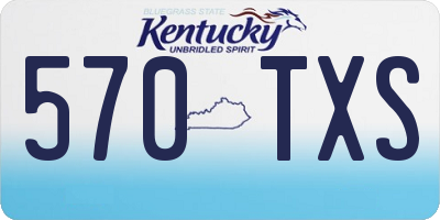 KY license plate 570TXS