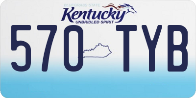 KY license plate 570TYB