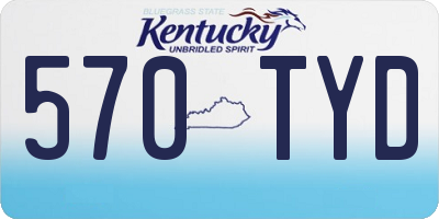 KY license plate 570TYD