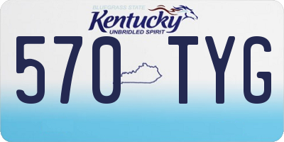 KY license plate 570TYG