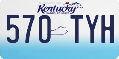 KY license plate 570TYH