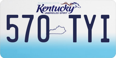 KY license plate 570TYI