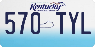 KY license plate 570TYL