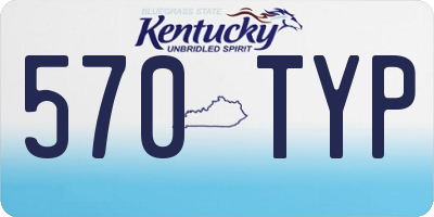 KY license plate 570TYP