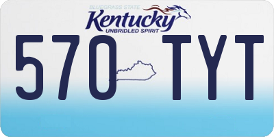KY license plate 570TYT