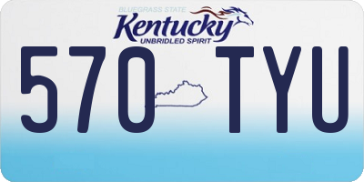 KY license plate 570TYU