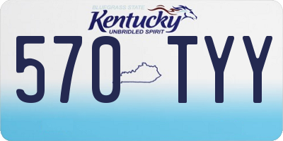KY license plate 570TYY
