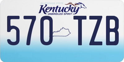 KY license plate 570TZB