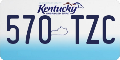 KY license plate 570TZC