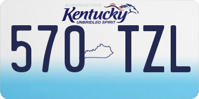 KY license plate 570TZL