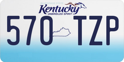 KY license plate 570TZP