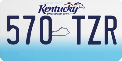 KY license plate 570TZR