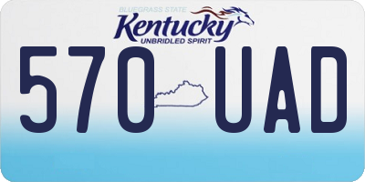 KY license plate 570UAD