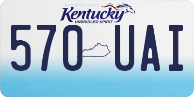 KY license plate 570UAI