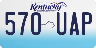KY license plate 570UAP