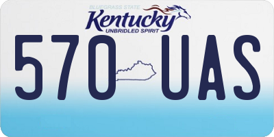 KY license plate 570UAS