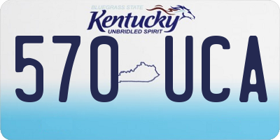 KY license plate 570UCA