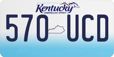 KY license plate 570UCD