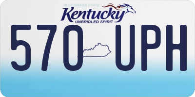 KY license plate 570UPH