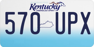 KY license plate 570UPX