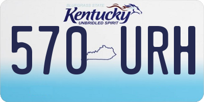 KY license plate 570URH