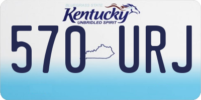 KY license plate 570URJ