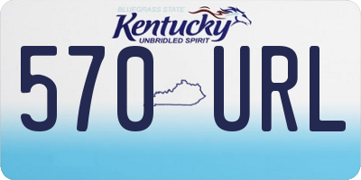KY license plate 570URL