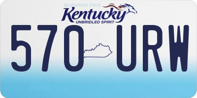 KY license plate 570URW