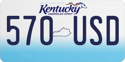 KY license plate 570USD