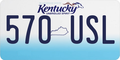 KY license plate 570USL