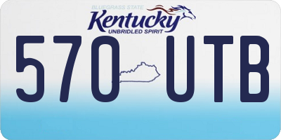 KY license plate 570UTB