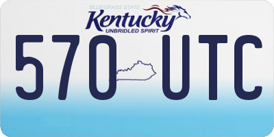 KY license plate 570UTC