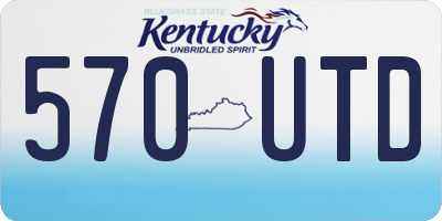 KY license plate 570UTD